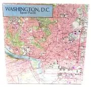 Vintage Washington, D.C. Jigsaw Puzzle 500 Piece Washington D.C. Map SEALED BOX