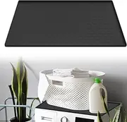 DASIAUTOEM Fridge Mat, 60 x 60 cm, Silicone Fridge Mats with Raised Edge, Floor Mat, Fridge Drip Tray, Fridge Floor Protection for Fridge, Washing Machine, Wine Cabinet