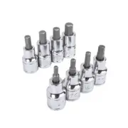 Genius Tools 8pc 1/2"Dr Metric InHex Bit Socket Set BS-408H