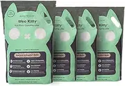 Rufus & Coco Wee Kitty Eco Plant Clumping Litter | Natural Flushable Tofu Clumping Cat Litter | Low Tracking Biodegradable Wheat & Soy fibres | Super Absorbent Soy Bean Fibres |16 kg (4 x 4kg bag)