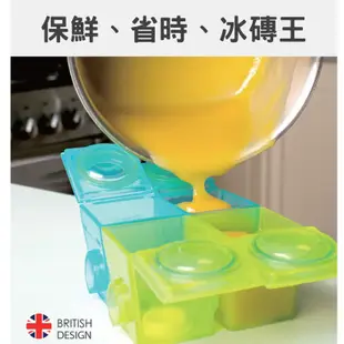 英國Brother max 副食品防漏保鮮分裝盒(2大3小裝) 米菲寶貝
