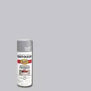 12 Oz. Flat Light Gray Automotive Primer Spray | Stops Rust Auto Oz Of Paint New