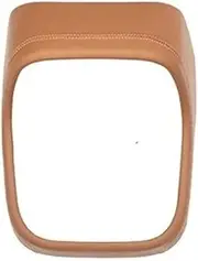 ATATQH Genuine Leather Car Interior Center Console Panel Armrest Box Lid Rear Air Vent Cover Frame Compatible for Mercedes Benz E Class W214 2024+(Rear AC Frame Brown)