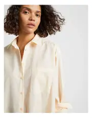 [Fine Day] Classic Cotton Shirt in Cream