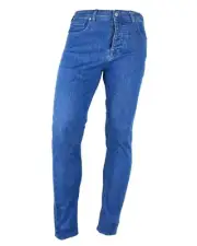 Aquascutum Classic Straight Jeans AQ7870 Men Light Blue Pants