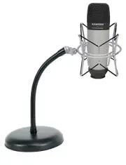 Samson C01 Studio Recording Podcast Microphone+Shock Mount+Gooseneck Mic Stand