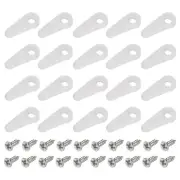 Frame Turn Button with Screws, 24X10mm for Hanging Pictures 30 Pcs (Plastic)
