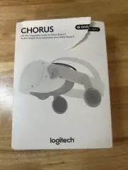 Logitech - Chorus VR Oculus Off-Ear Integrated Audio for Meta Quest 2 - White
