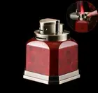 Luxury Honest Desktop Windproof Metal Cigar 4 Jet Torch Refillable Butane Gas