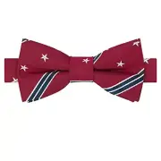 Silk Boys Pre-tied Bowtie The USA Patriotic Bow Ties Red