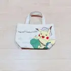 m24S Pokemon Pikachu Tote Bag Mini Lunch Bag Natural Color Used