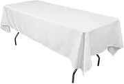 Just Party Linen White Tablecloth Rectangle 152x259cm