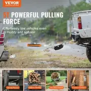 Come Along Winch, 5 Ton Max Pulling Capacity, 3.5 m Steel Cable, 3 Hooks, Heavy Duty Ratchet Power Puller Tool with Dual Gears, Automotive Hoist Cable Puller Ideal for Vehicle Rescue