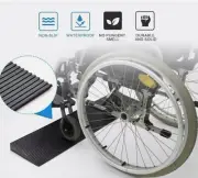 Nuvium Threshold Ramp Door Ramp 1" Rise Rubber Curb Ramp - NEW-FREE SHIP
