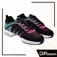 在飛比找momo購物網優惠-【D.Passion x 美佳莉舞鞋】8228 黑飛織(排舞