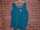LANE BRYANT WOMANS LONGSLEEVE OPEN SHOULDER TOP NEWW/TAGS SIZE 22/24