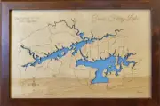 Greers Ferry Lake, AR - Laser Cut Wood Map | Wall Art | Made to Order