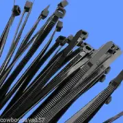 Cable Ties 3-3/4 Black High Quality 2500 Pack Zip Ties Bundle Ties Nylon Ties