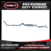 Redback 3" 409 SS Exhaust & Muffler for Toyota Landcruiser 79 1HZ Safari Turbo