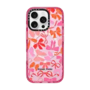 iPhone 16 Pro Impact Case MagSafe Compatible Coquette Bows Collage