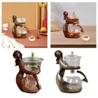Kung Fu Tea Pot Tea Infuser Pot Semi Automatic with Infuser Kung Fu Tea Set
