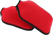 YARNOW 2pcs Paddle Racket Covers Waterproof Neoprene Sleeve for Table Tennis Bat Shockproof Zipper
