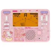KORG Tuner Metronome TM-70C Hello Kitty with clip-on contact microphone New