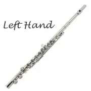 Professional Left Hand 16 Close Hole C Flute Nickel Plated w/Wood Case