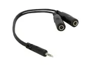 Rockville RC135TRS 3.5mm Male to Dual 1/4" TRS Female Headphone Splitter Cable