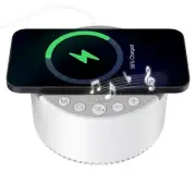 Sound Machine with Wireless Charger&Bluetooth Speaker White Noise Machine wit...