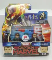 Minimates Captain Marvel YON-ROGG & PHIL COULSON 2" Figure NEW NIP FREE SHIPPING