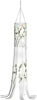 Halloween Garden White Natural Green Branch Windsock Lights Halloween Lighted Windsock for Patio Yard Pathway Party Decor