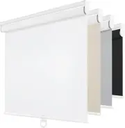 Cordless Blackout Roller Shades for Windows, Thermal 36"W x 72"H White