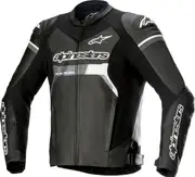 Alpinestars GP Force Airflow, leather jacket perforated , color: Black/White , size: 46