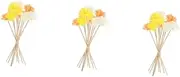Ipetboom 3sets Flower Diffuser Sticks Realistic Rattan Essential Oil Diffuser for Home Decor Lifespan Fragrance Release for Aromatherapy and Floral Aesthetics 12pcs*3