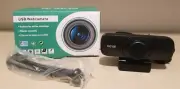 USB 1080p Full HD Webcam Plug & Play w/Clip, Privacy Cap & Tripod