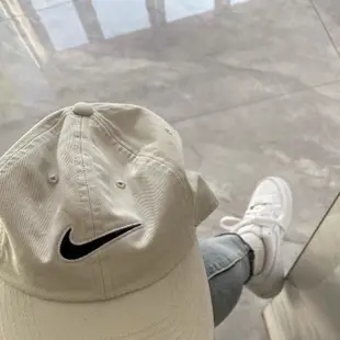 現貨 兩色 Nike Heritage 86 Swoosh Cap 黑色 白色 米灰 卡其色 老帽