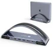 USB C Docking Station Dual Monitor for MacBook Pro/Air, USB C Dock Dual HMDI,...