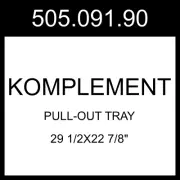 IKEA KOMPLEMENT Pull-out Tray Dark Gray 29 1/2x22 7/8" 505.091.90