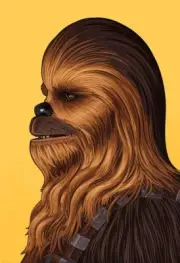 MONDO Chewbacca print poster portrait by Mike Mitchell - Star Wars, Chewie, Solo