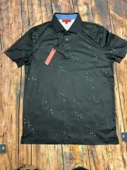 Redvanly Golf Hanson Polo ~ Medium ~ Black ~ NWT $110 Retail