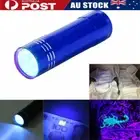 UV Ultra Violet 9 LED Flashlight Blacklight Light 395 nM Inspection-Lamp Torch