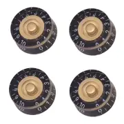 Practical Guitar Knobs Volume 4PCS Accessories Black Gold For Les Paul