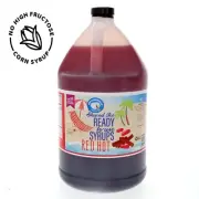 Hypothermias RED HOT Flavor Syrup Snow Cone machine Shaved Ice Syrup GALLON