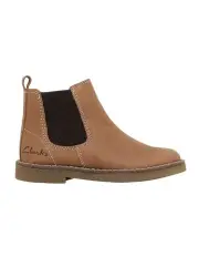 [Clarks] Chelsea Ii Junior Boots in Tan
