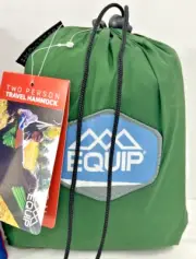 NEW *Equip* Outdoors Two Person Travel Hammock Portable Camping Bag Sport Travel