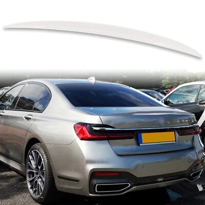 Painted P Style ABS Trunk Spoiler For BMW 7 Series G11 Alpine White 300 (for: BMW)