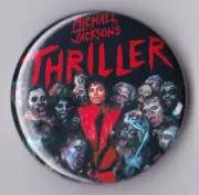 MICHAEL JACKSON - THRILLER Badges & Magnets - Pin 80's BUTTON Retro History Bad
