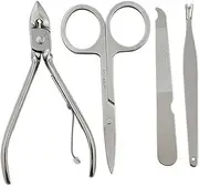 minkissy Stainless Steel Nail Care Set Professional Manicure Kit for Grooming Pedicure Travel