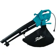 Blower Vac Mulcher Rok PRO Garden Leaf Blower Shredder & Vacuum 2400W Electric